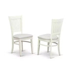 Sillas de comedor con motivos africanos - Asiento de tela de lino y respaldo de listones