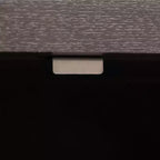 Aparador de madera con almacenamiento, estantes ajustables y tiradores dorados para comedor y sala de estar, color gris pardo