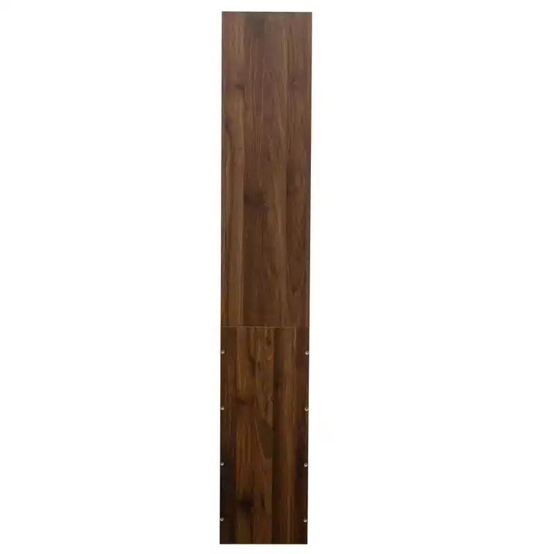 Estantería de madera de 179.9 cm de alto con 4 estantes y 3 cajones