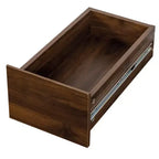 Estantería de madera de 179.9 cm de alto con 4 estantes y 3 cajones
