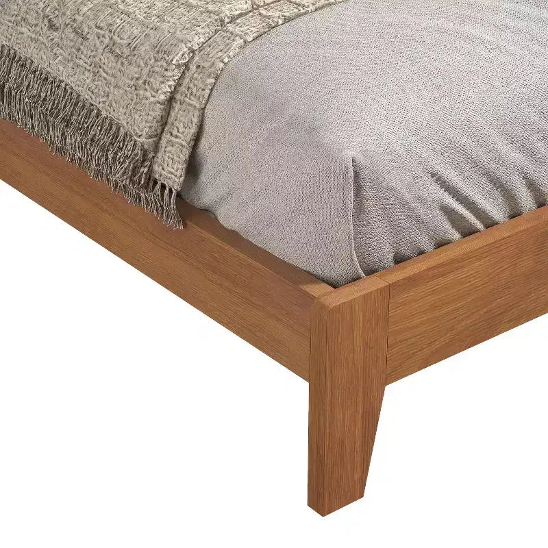 Cama King Weiss Clara con cabecero Nogal Ámbar
