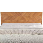 Cama King Weiss Clara con cabecero Nogal Ámbar