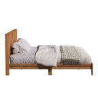 Cama King Weiss Clara con cabecero Nogal Ámbar