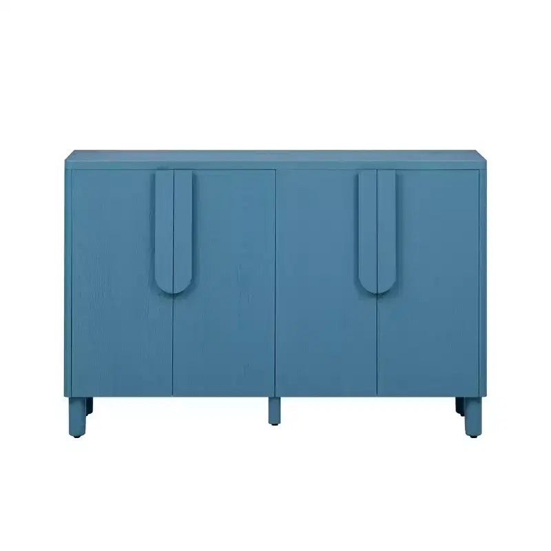 Aparador de madera, Mueble aparador con 4 puertas y 4 estantes, Armario de almacenamiento para sala de estar, comedor, cocina