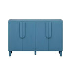Aparador de madera, Mueble aparador con 4 puertas y 4 estantes, Armario de almacenamiento para sala de estar, comedor, cocina