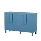 Aparador de madera, Mueble aparador con 4 puertas y 4 estantes, Armario de almacenamiento para sala de estar, comedor, cocina