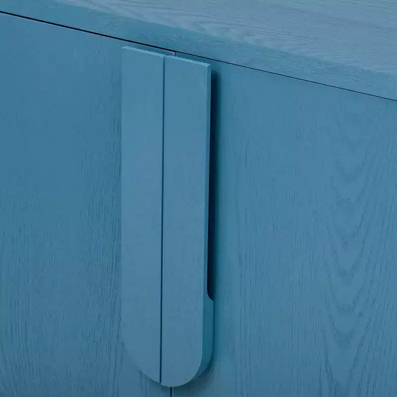 Aparador de madera, Mueble aparador con 4 puertas y 4 estantes, Armario de almacenamiento para sala de estar, comedor, cocina
