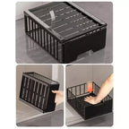 Organizador extraíble para armarios, cajones deslizantes sin taladros para armarios de cocina, estantes extraíbles metálicos para despensa, organizador para armarios de cocina