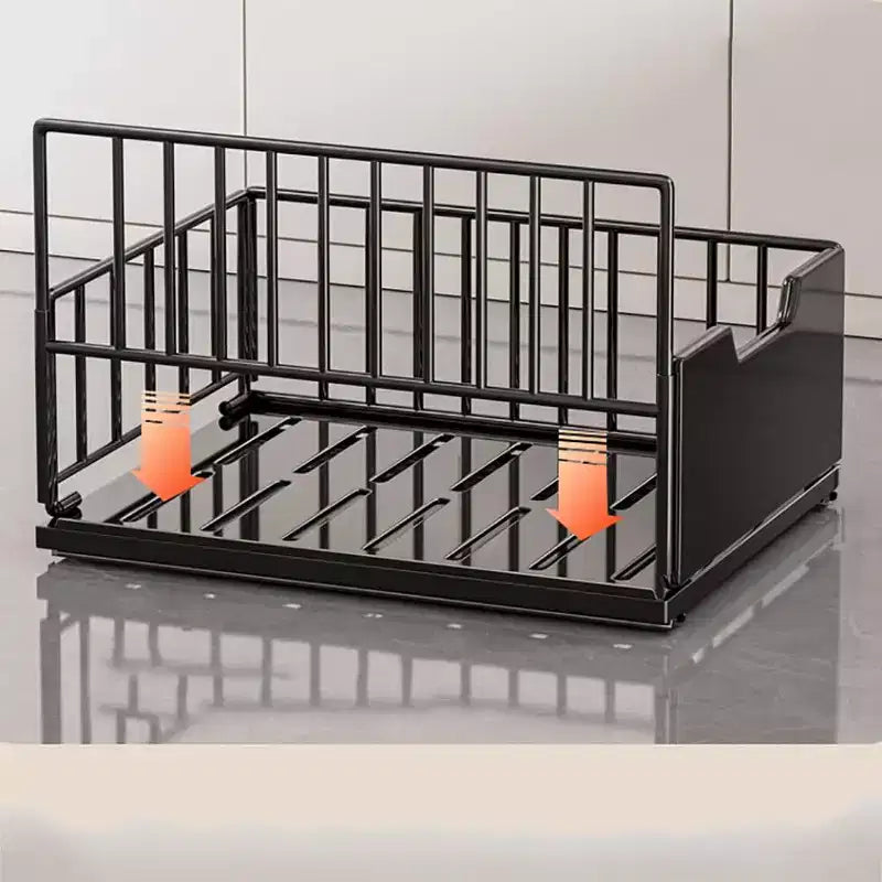 Organizador extraíble para armarios, cajones deslizantes sin taladros para armarios de cocina, estantes extraíbles metálicos para despensa, organizador para armarios de cocina