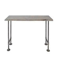 RESTORE Riverstone Grey Solid Live Edge Wood Console Table by Pipe Decor