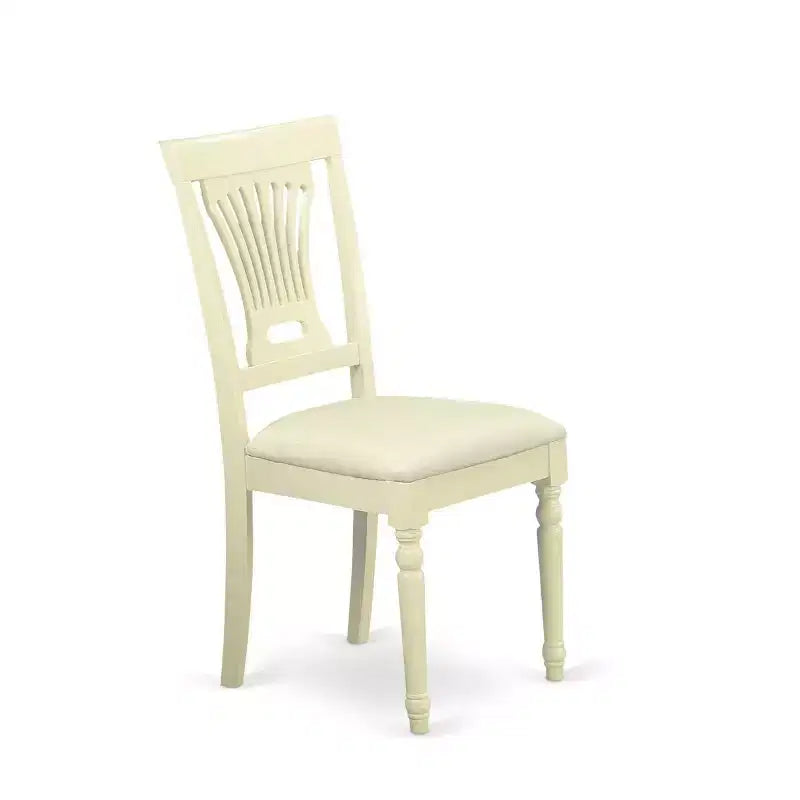 Mesa de comedor de madera maciza con acabado de suero de leche y cerezo