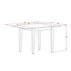 Mesa de comedor de madera maciza con acabado de suero de leche y cerezo