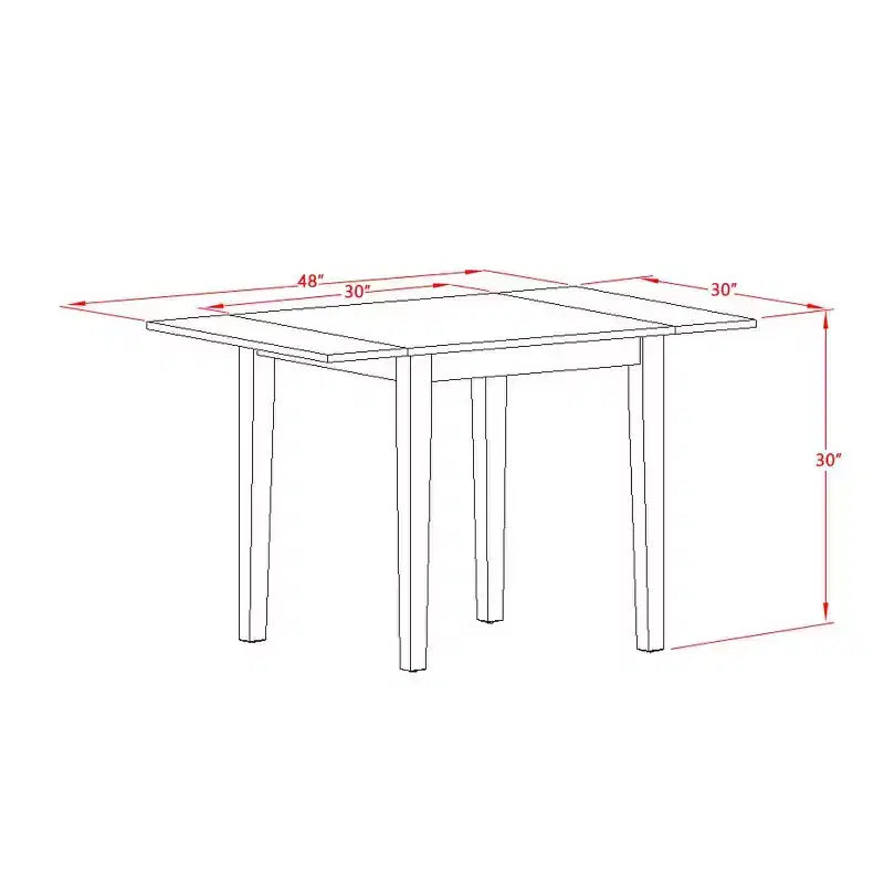 Mesa de comedor de madera maciza con acabado de suero de leche y cerezo