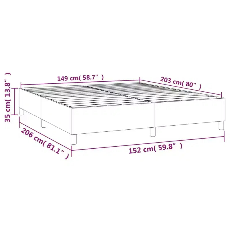 Base de cama de piel sintética negra, contrachapado, madera de ingeniería Queen