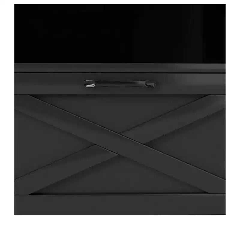 Mueble de TV de estilo rústico de 70 pulgadas para televisores de 60/70/80 pulgadas, centro de entretenimiento LED con armarios de almacenamiento, consola multimedia para sala de estar