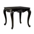 Royal Hampton Side End Table, 29 Inch, Classic Cabriole Legs, Dark Brown Solid Wood