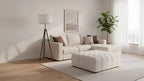 Luna Otomana Bouclé 44.5P X 35.5A X 18.5AL