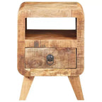 Mesa auxiliar/de noche con patas de madera maciza para dormitorio