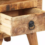 Mesa auxiliar/de noche con patas de madera maciza para dormitorio