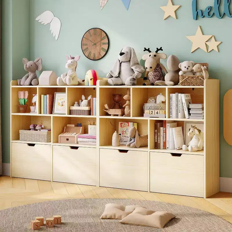 Organizador de almacenamiento de juguetes, estantería para niños, mueble de almacenamiento de juguetes, estantería para niños pequeños para habitación infantil, dormitorio, guardería, sala de estar