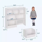Organizador de almacenamiento de juguetes, estantería para niños, mueble de almacenamiento de juguetes, estantería para niños pequeños para habitación infantil, dormitorio, guardería, sala de estar