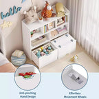 Organizador de almacenamiento de juguetes, estantería para niños, mueble de almacenamiento de juguetes, estantería para niños pequeños para habitación infantil, dormitorio, guardería, sala de estar