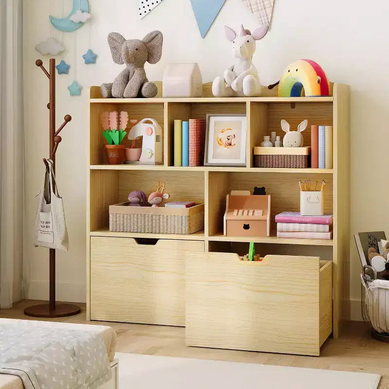 Organizador de almacenamiento de juguetes, estantería para niños, mueble de almacenamiento de juguetes, estantería para niños pequeños para habitación infantil, dormitorio, guardería, sala de estar