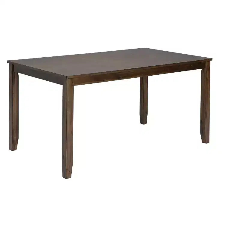 Comedor Moderno, Mesa Rectangular de Madera con Sillas Tapizadas, Comedor de Cocina, Gris