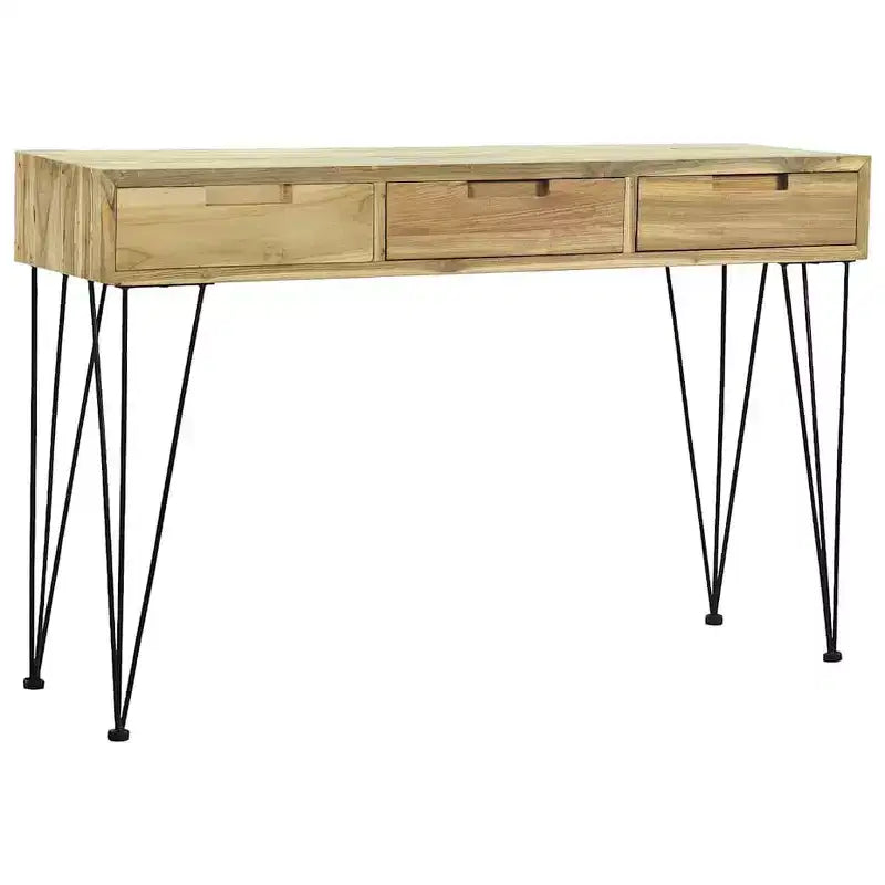 vidaXL Console Table 47.2x13.8x29.9 Solid Teak