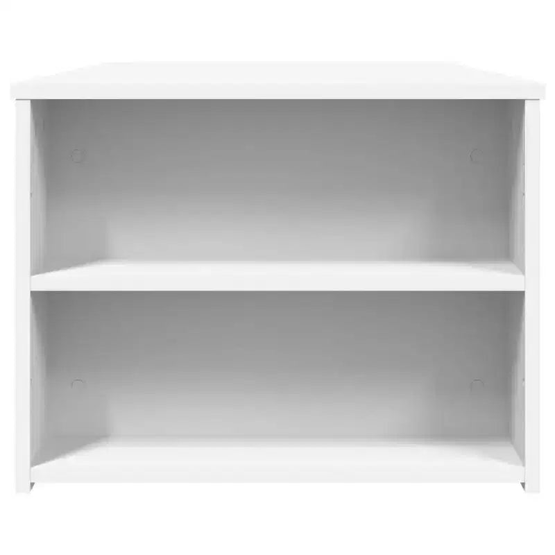 Mesa de centro blanca de madera manufacturada, mesa auxiliar pequeña