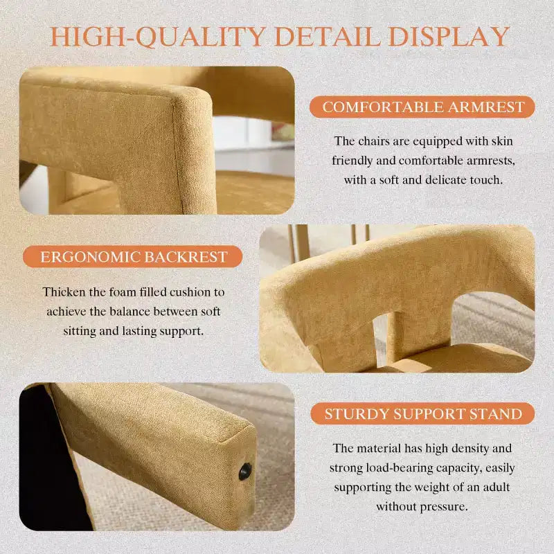 Sillas de comedor modernas tapizadas en chenilla con diseño de barril y estructura de madera, sillones decorativos para cocina, comedor o salón