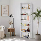 Estantería Industrial de 6 Niveles, Librero Alto con Capacidad de 35 Libras por Estante y Diseño Antivuelco para Sala de Estar, Oficina o Almacenamiento en Dormitorio