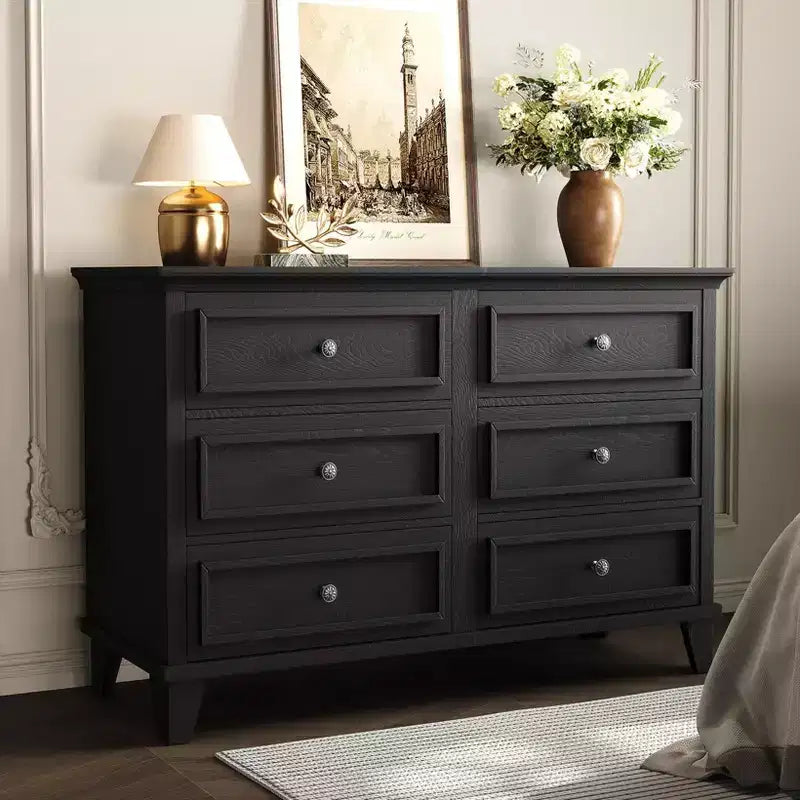 Acekool White 7 Drawer Dresser, Wide Chest with Deep Drawers, Metal Handles & Thick Top, Modern Organizer for Bedroom, Hallway, Closet