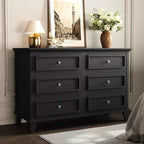 Acekool White 7 Drawer Dresser, Wide Chest with Deep Drawers, Metal Handles & Thick Top, Modern Organizer for Bedroom, Hallway, Closet