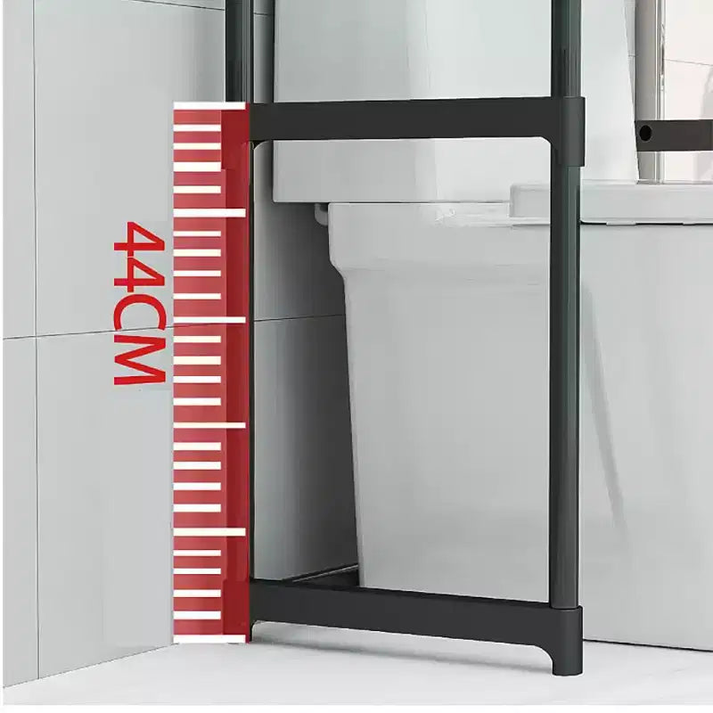 Estante de 3 niveles para colocar sobre el inodoro, mueble de almacenamiento independiente para baño que ahorra espacio, fácil montaje