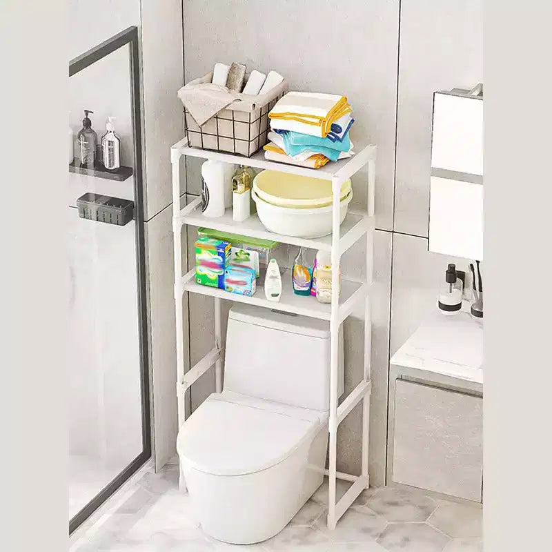 COZONY 3-Tier Over The Toilet Shelf, Freestanding Bathroom Storage Cabinet Space Saver Easy Assembly