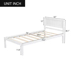 Base de cama Alvarez con cabecero y soporte de láminas de madera