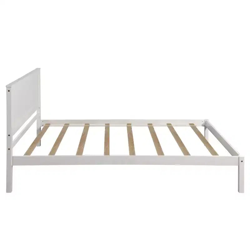Base de cama Alvarez con cabecero y soporte de láminas de madera
