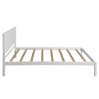 Base de cama Alvarez con cabecero y soporte de láminas de madera