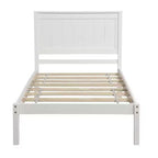 Base de cama Alvarez con cabecero y soporte de láminas de madera