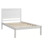 Base de cama Alvarez con cabecero y soporte de láminas de madera