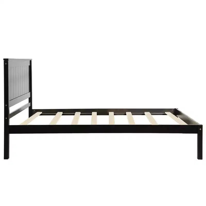Base de cama Alvarez con cabecero y soporte de láminas de madera