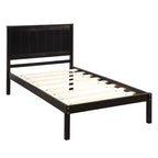 Base de cama Alvarez con cabecero y soporte de láminas de madera