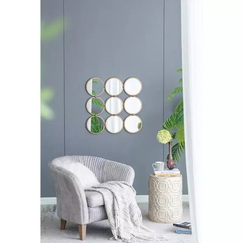 Espejo de Pared Decorativo Minimalista Contemporáneo de 27.2 Pulgadas