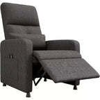 Recliner Chair for Adults, Adjustable Recliner Ergonomic Overstuffed Single Sofa, Rocking Chair with 2 Side Pockets for Living Room, Bedroom
