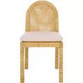 Tojo Cane Rounded Back Dining Chair - Set of 2 - DCH6510 - Natural/White - Safavieh