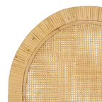 Silla de comedor Tojo Cane de respaldo redondeado - Natural/Blanco