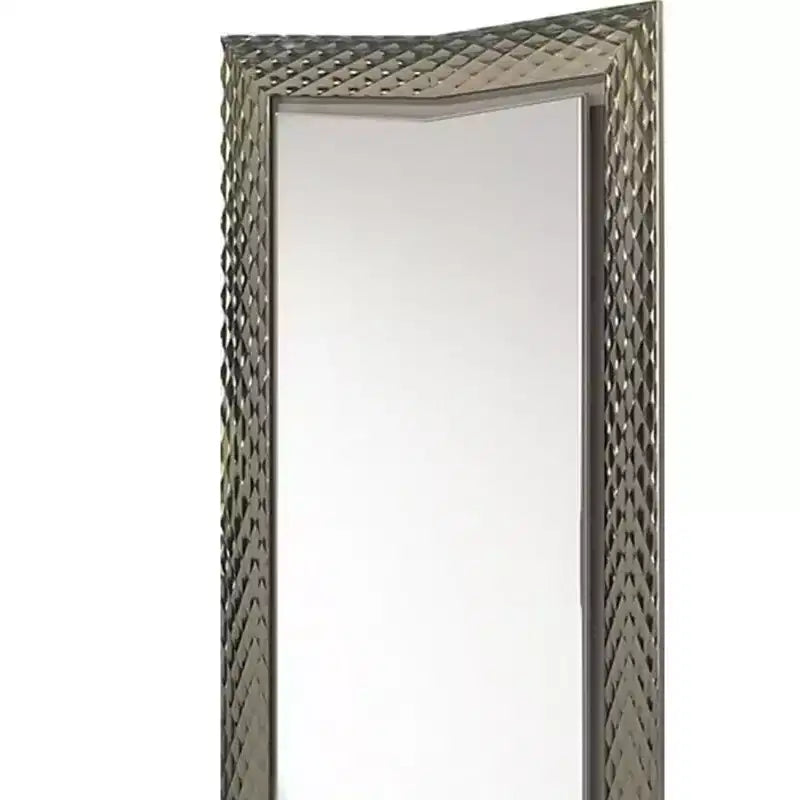 Tocador con taburete, gris, tela satinada, madera de caucho