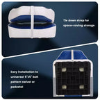 Paquete de 2 asientos plegables para barco de respaldo alto - Sillas marinas impermeables y resistentes a la intemperie - Cojín grueso de alta densidad - Estructura moldeada duradera