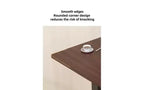 Mesita de Noche Plegable, Mesa Auxiliar Móvil con Ruedas para Portátil, Inclinable con Ruedas, Altura Ajustable, para Portátil, Cama, Mesa Auxiliar, Nogal
